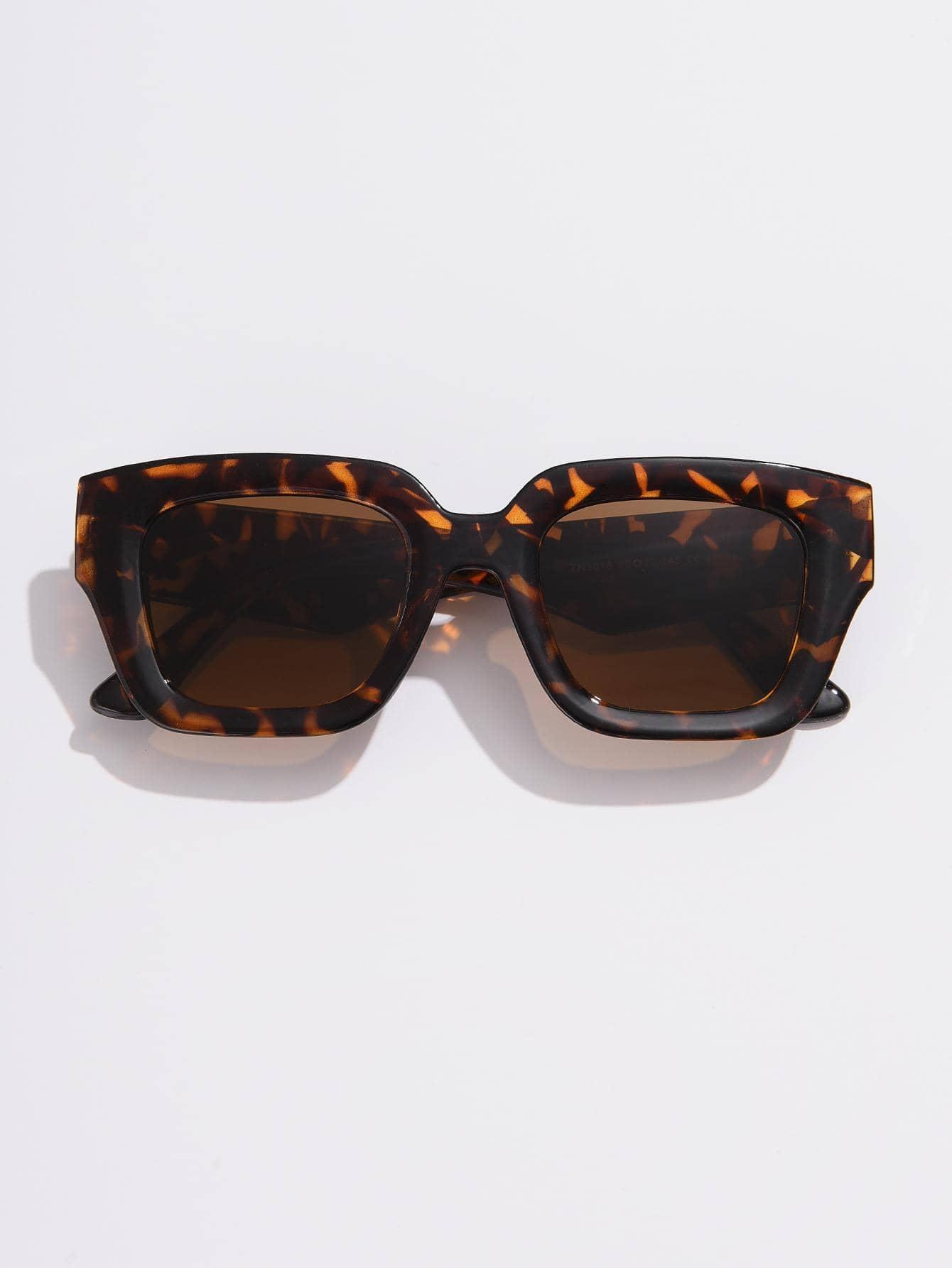 SHEIN OKULARY PRZECIWSŁONECZNE ANIMAL PRINT S07