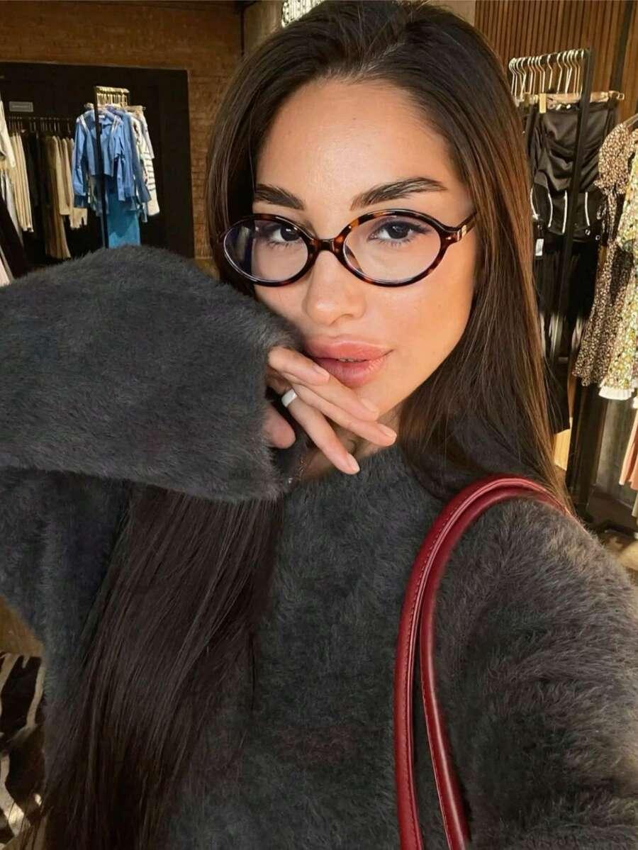 SHEIN OKULARY ZERÓWKI ANIMAL PRINT S07__