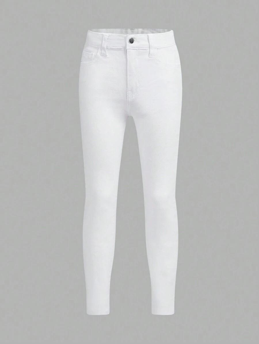 SHEIN BIAŁE SPODNIE JEANS S06__150