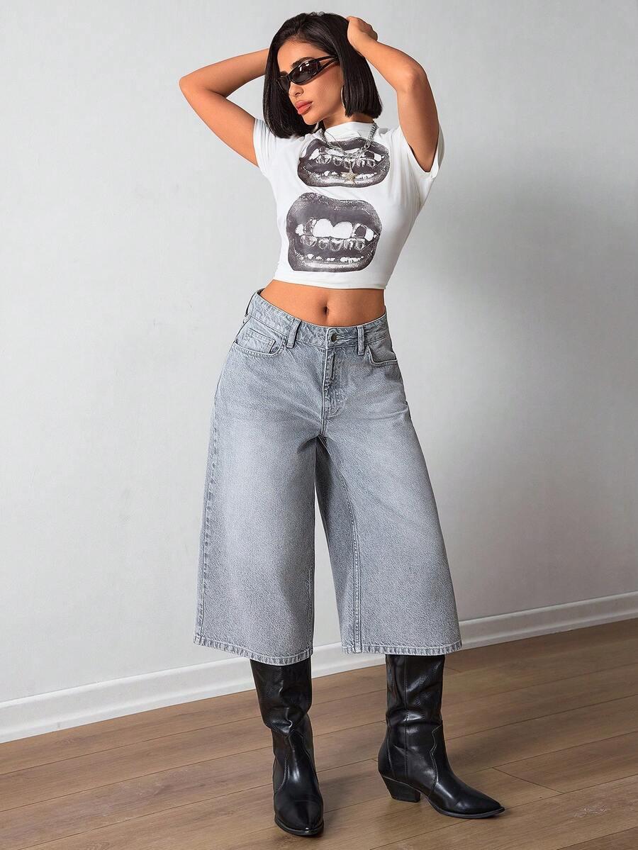 EURMUSE SZARE SPODENKI JEANS S06__M