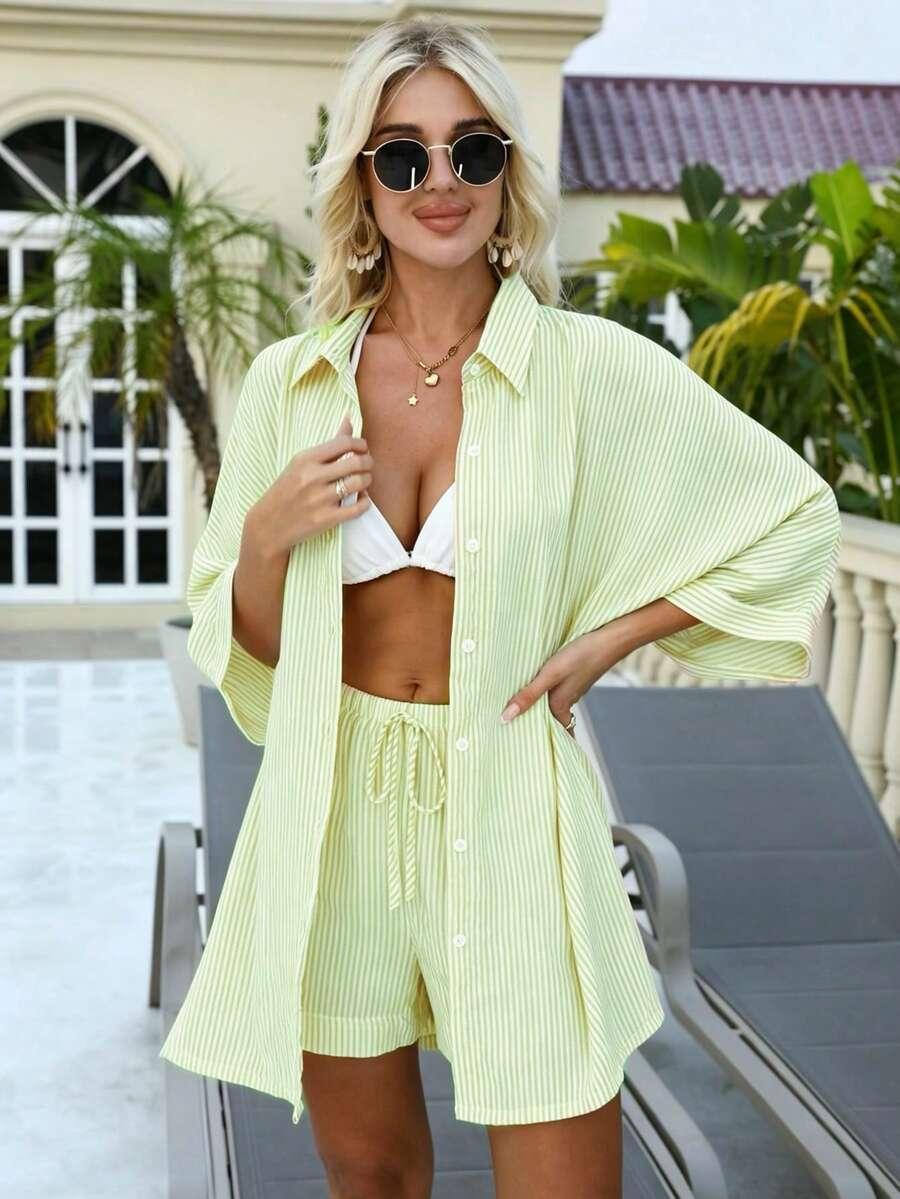 SHEIN KOSZULA SPODENKI KOMPLET S06__L