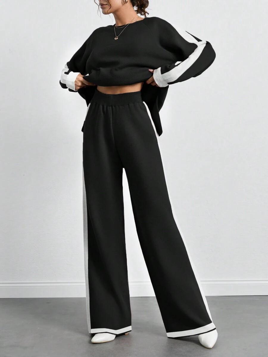 SHEIN SWETER SPODNIE KOMPLET S06__L