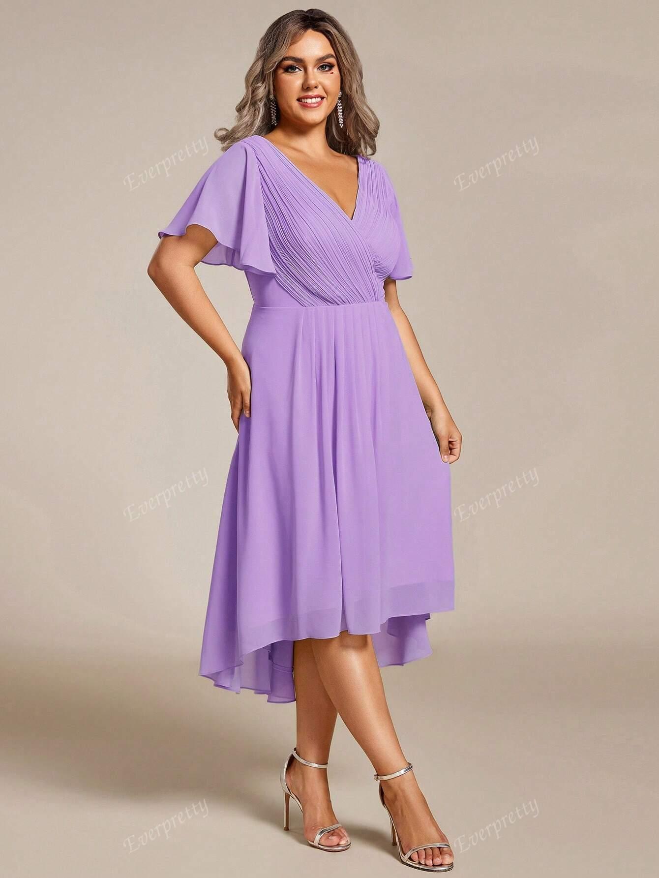 SHEIN FIOLETOWA MIDI SUKIENKA S06__48