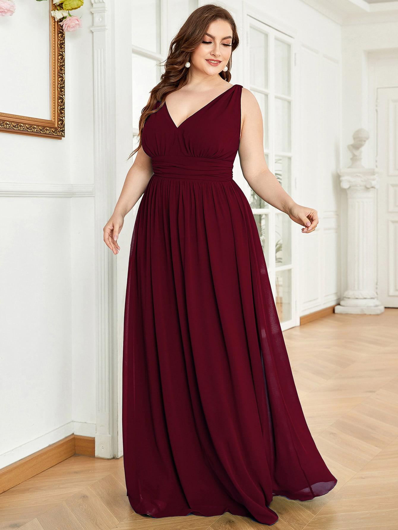 EVER PRETTY MAXI SUKIENKA V-NECK S06__XXL
