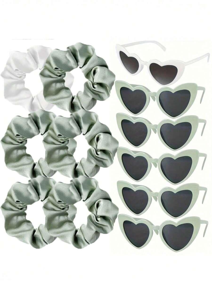 SHEIN OKULARY GUMKI DO WŁOSÓW ZESTAW 12-PACK S07