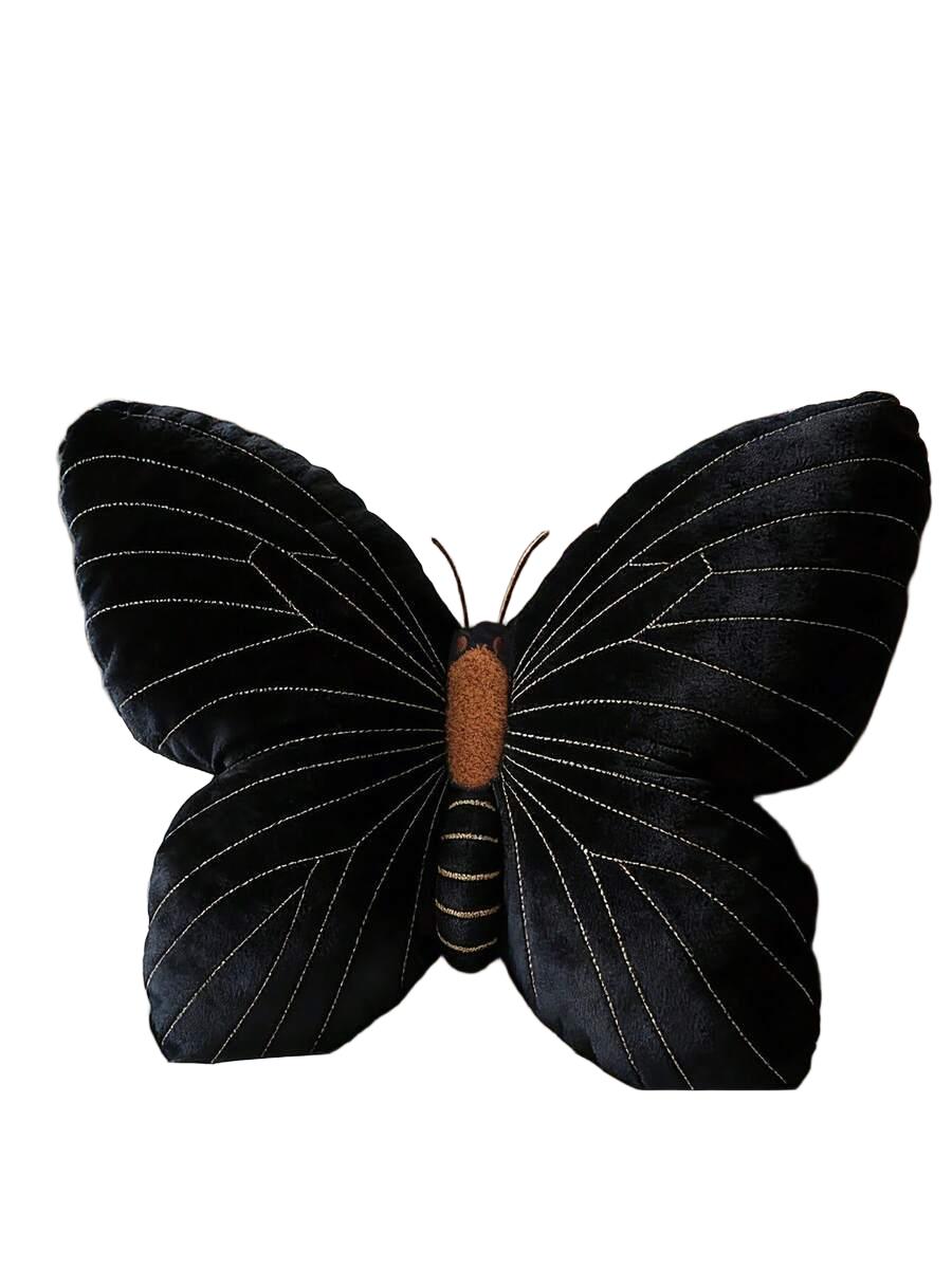SHEIN CZARNA PODUSZKA MOTYL 30X40CM