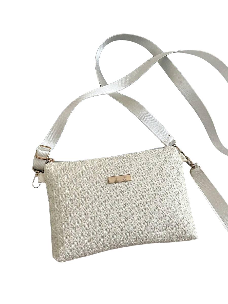 SHEIN BIAŁA TOREBKA ZIP S07__15X21,5CM