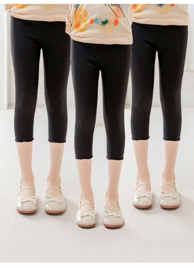 SHEIN CZARNE LEGGINSY 3/4 NOGAWKA 3-PACK S06__122-146