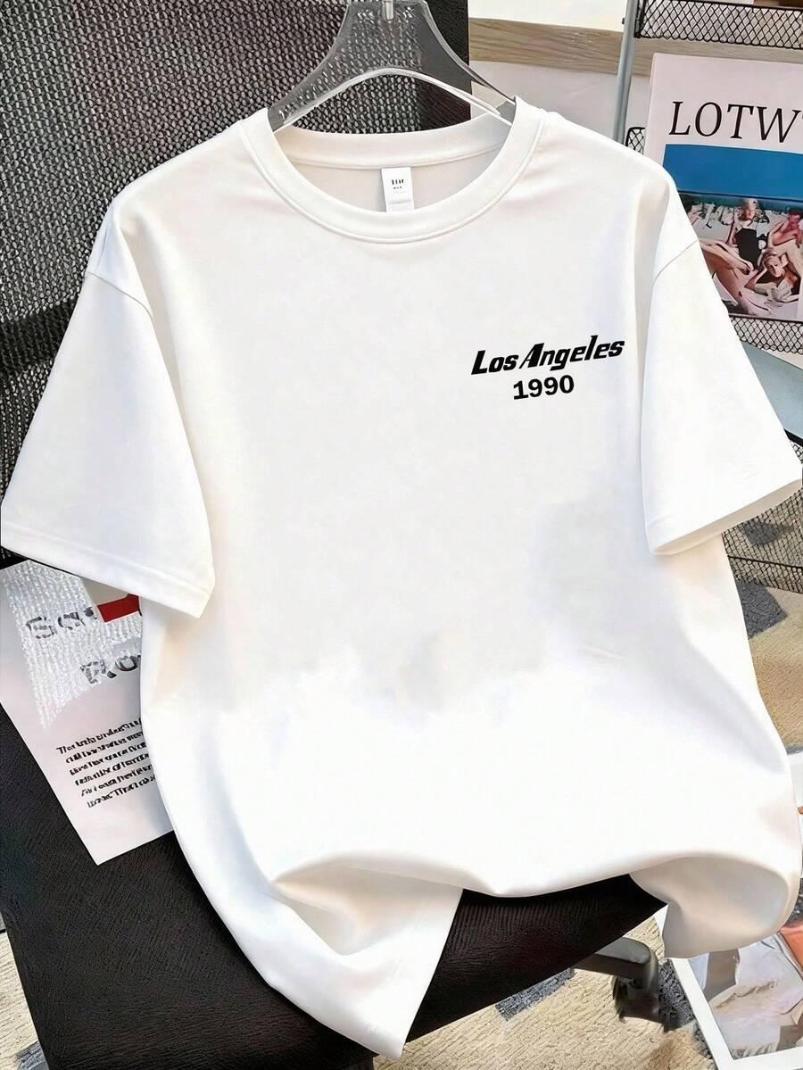 SHEIN BIAŁY T-SHIRT PRINT S06__158/164