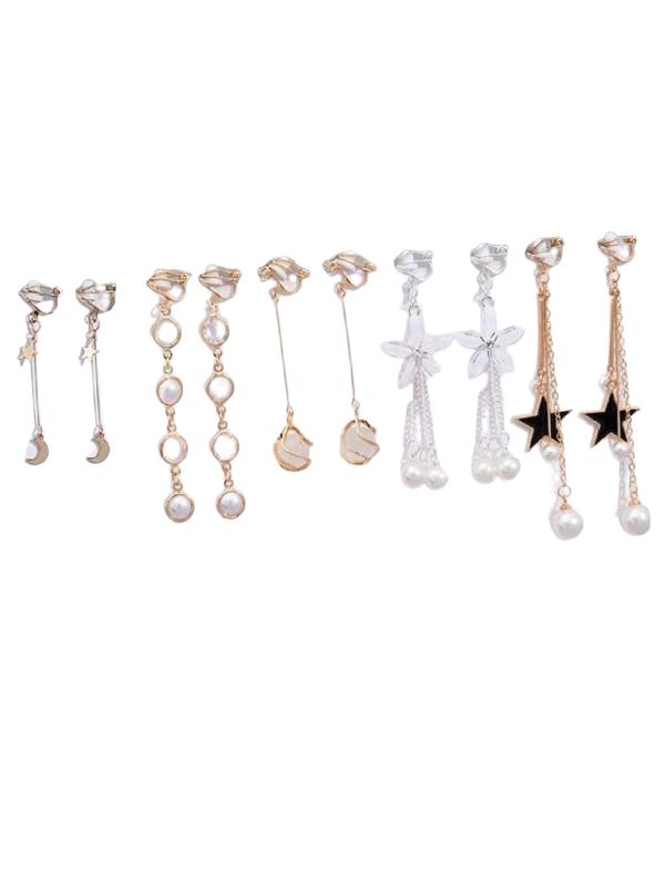 SHEIN KOLCZYKI WZÓR 4-PACK S07