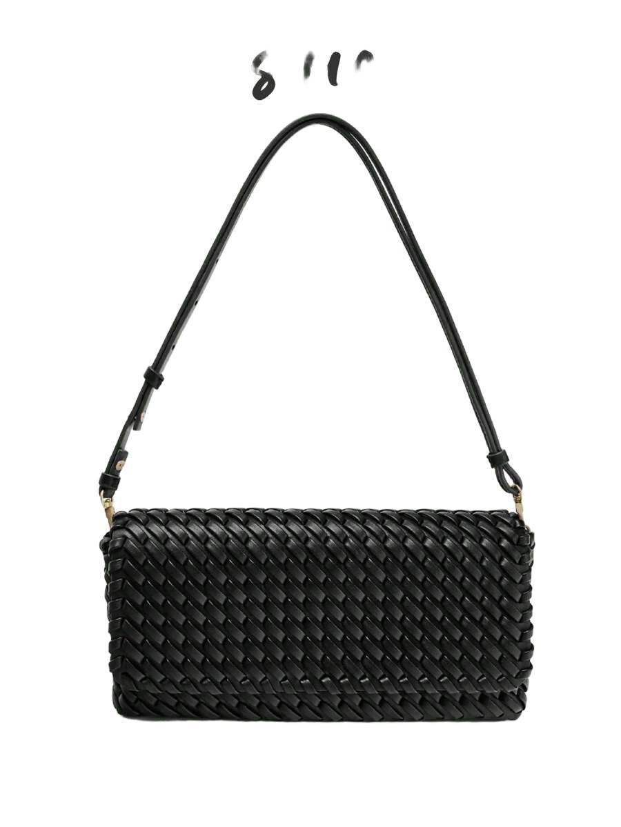 SHEIN CZARNA TOREBKA TEKSTURA S07__27,5X14