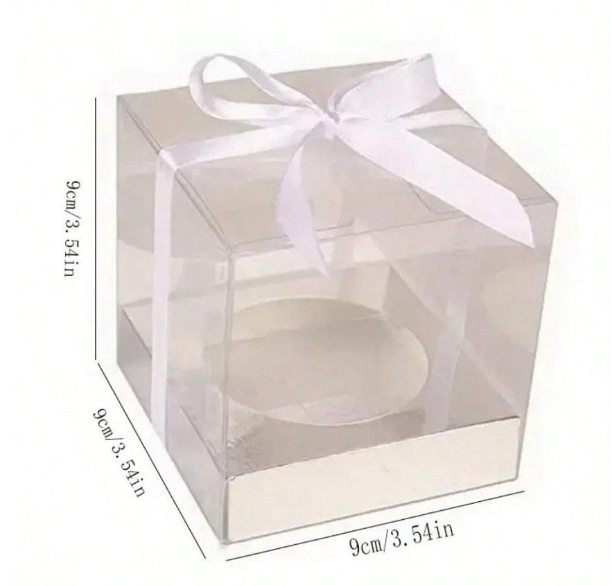 SHEIN SKŁADANE PLASTIKOWE PUDEŁKO PREZENTOWE 25SZT S07__9X9X9CM