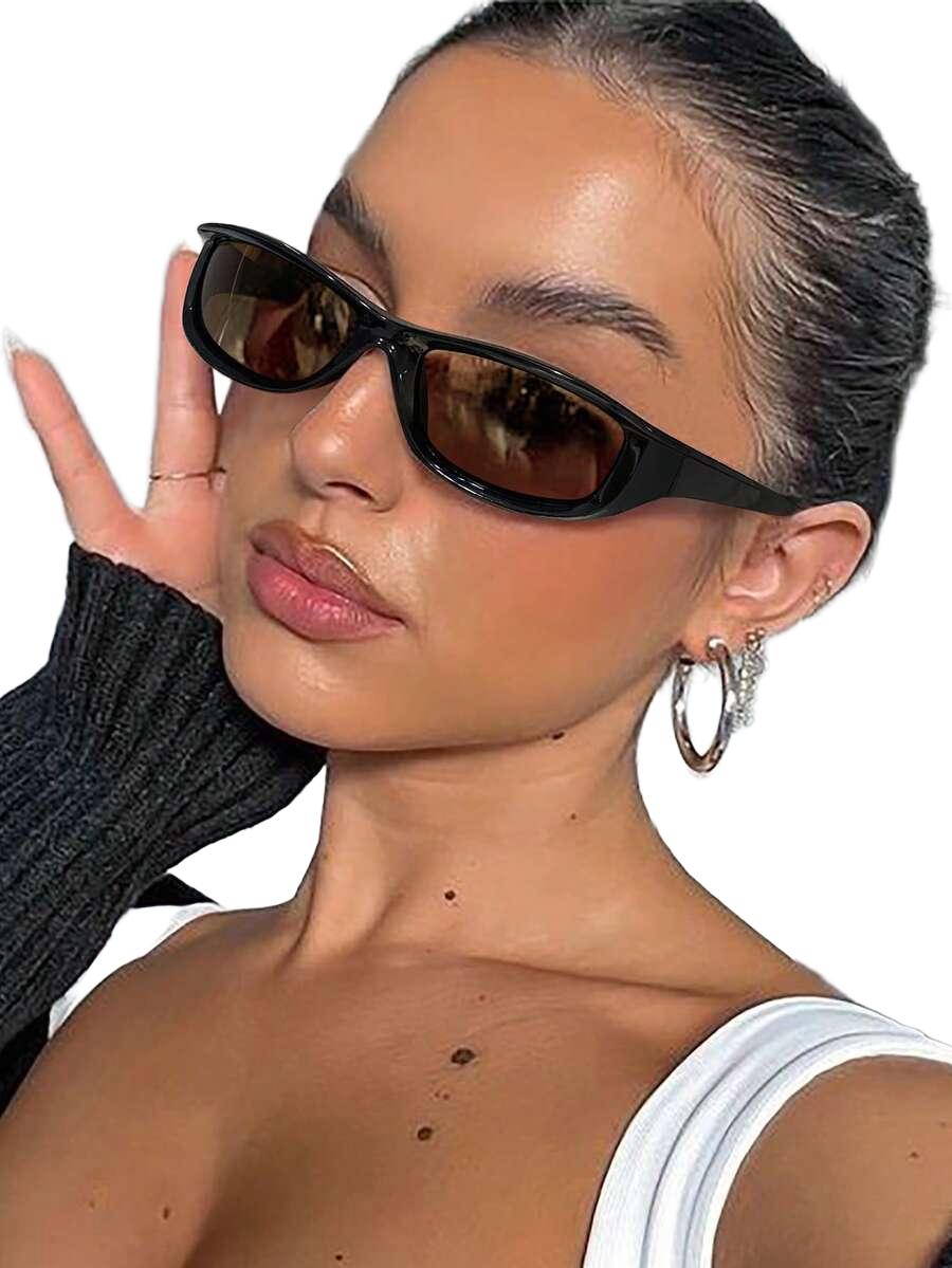 SHEIN OKULARY PRZECIWSŁONECZNE CZARNE OPRAWKI S07