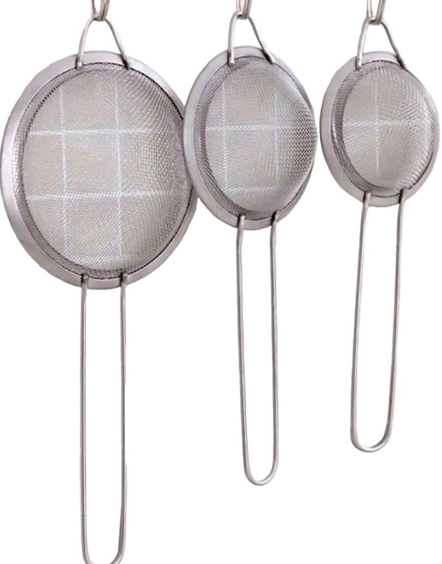 SHEIN SREBRNE SITKO KUCHENNE 3 PACK S07