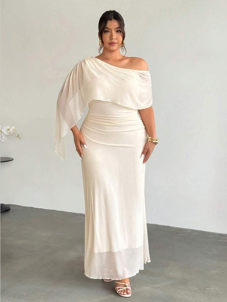 FIRERIE KREMOWA MAXI SUKIENKA S06__XXL