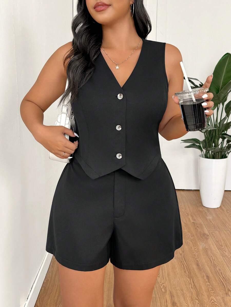 SHEIN KAMIZELKA SPODENKI KOMPLET S06__XXL