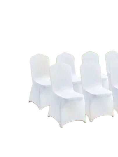 SHEIN BIAŁE POKROWCE NA KRZESŁA 10-PACK S07__