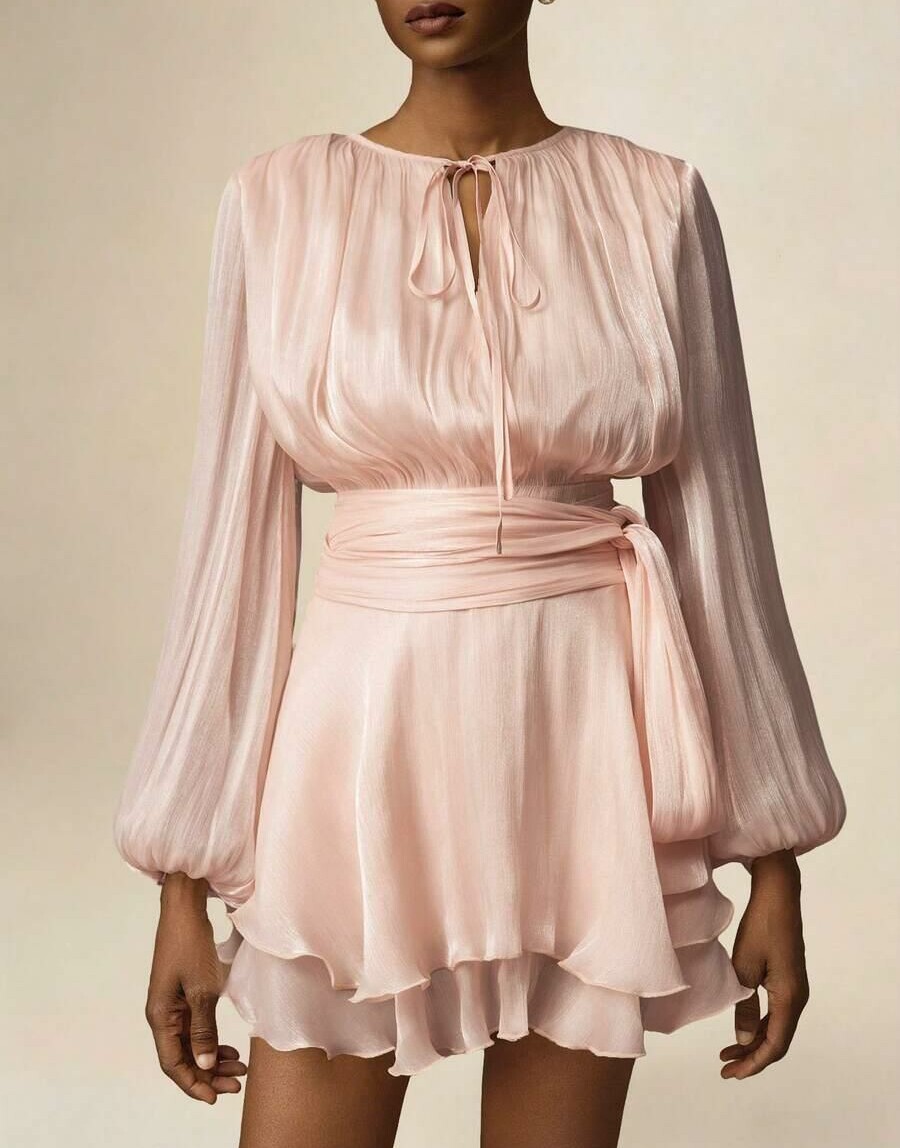 SHEIN RÓŻOWA MINI SUKIENKA S06__M