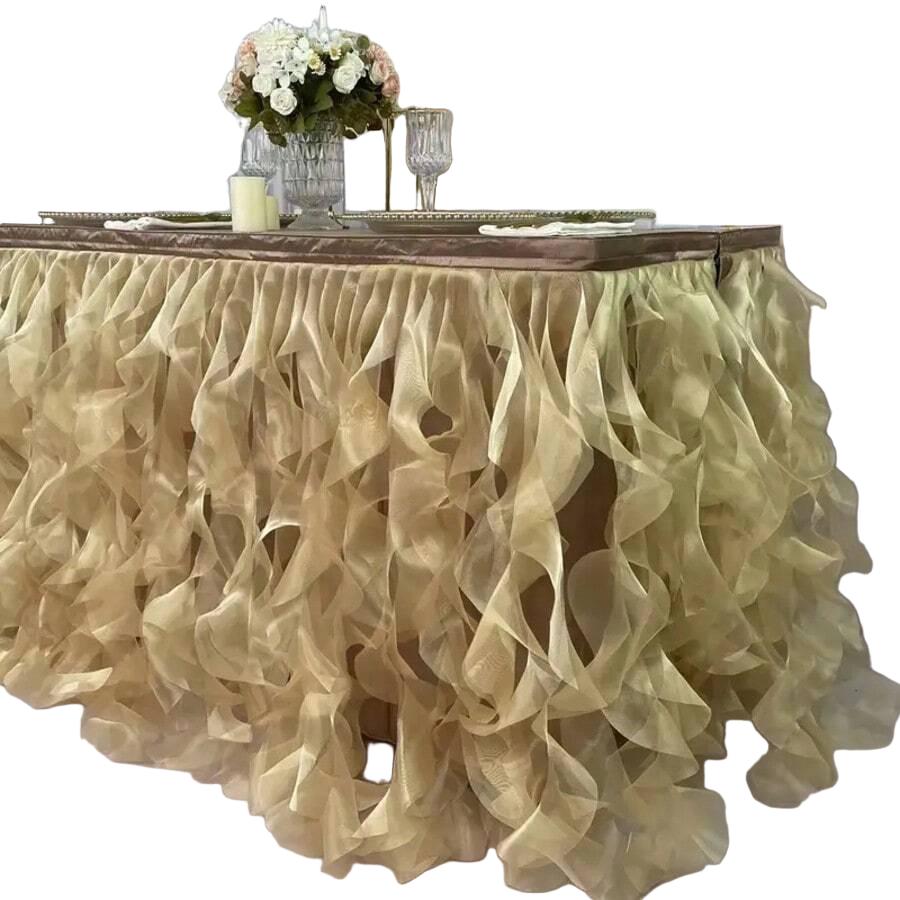SHEIN BEŻOWY OBRUS NA STÓŁ S07__76X183