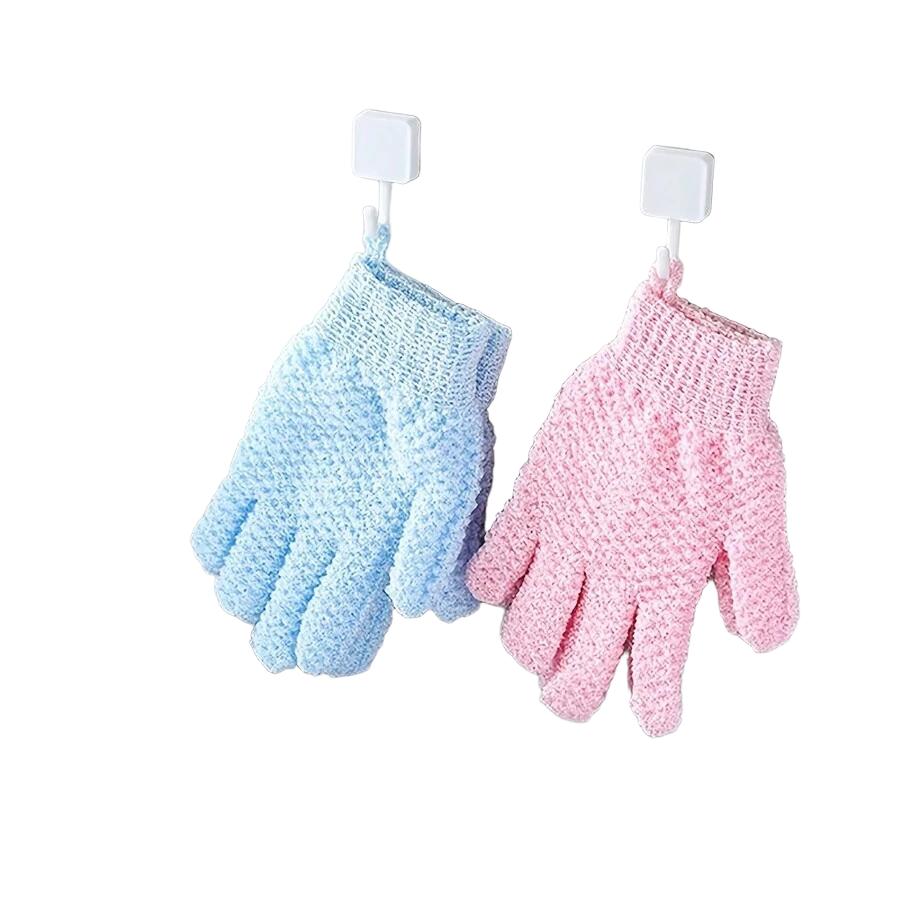 SHEIN RÓŻOWE PEELINGUJĄCE RĘKAWICE S07__OS