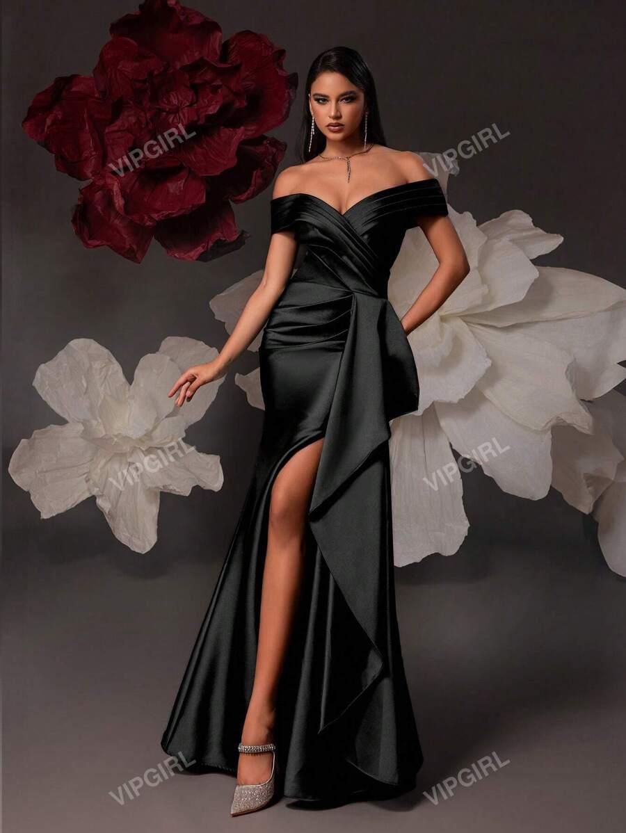 SHEIN CZARNA MAXI SUKIENKA S06__M