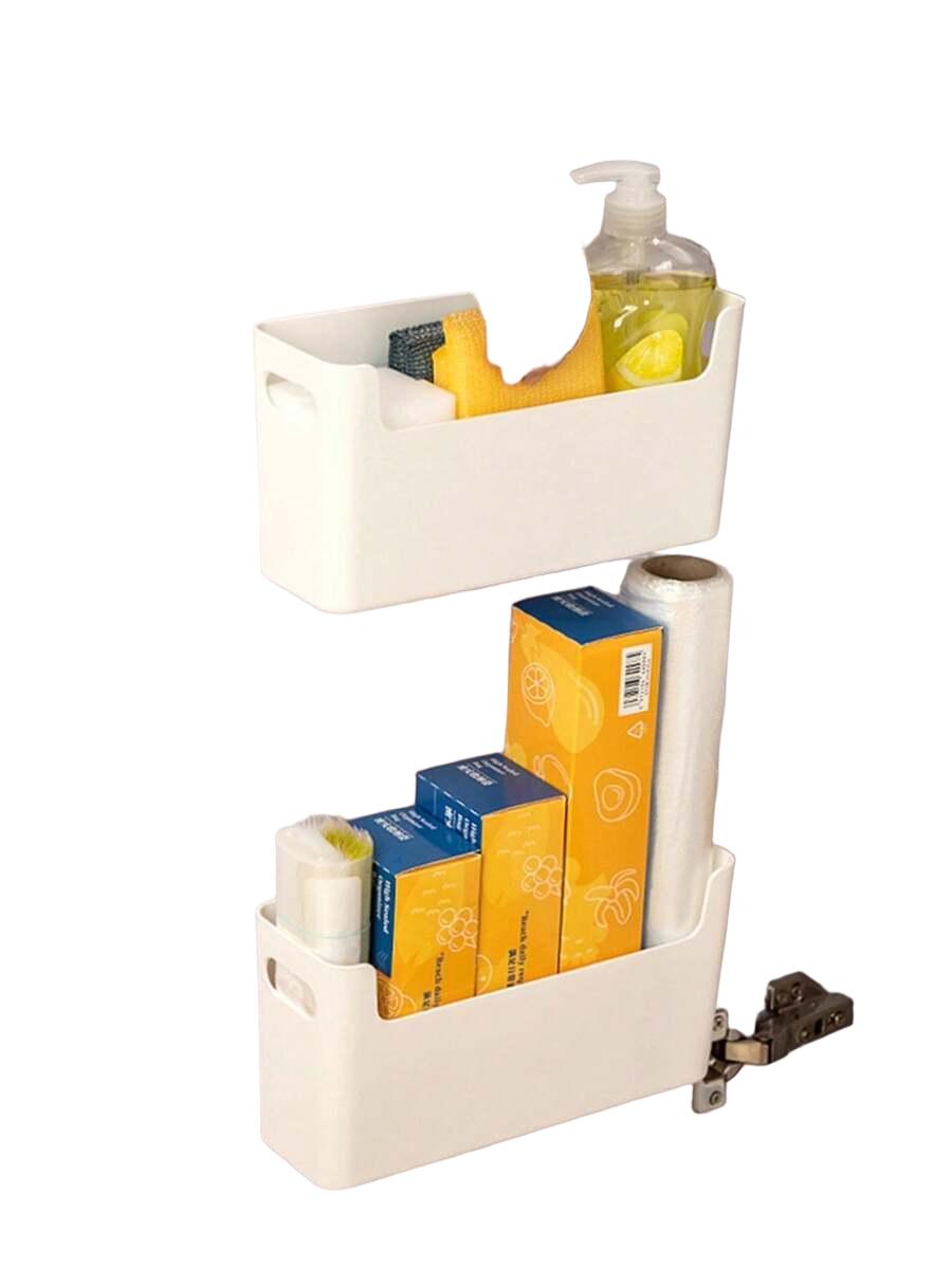 SHEIN BIAŁY ORGANIZER DO SZAFKI 2-PACK S07__13,5X24,5X8