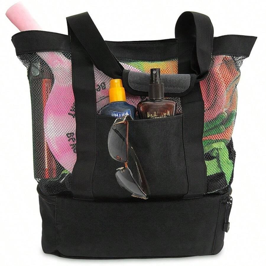 SHEIN CZARNA TORBA PLAŻOWA S07__45X36X15