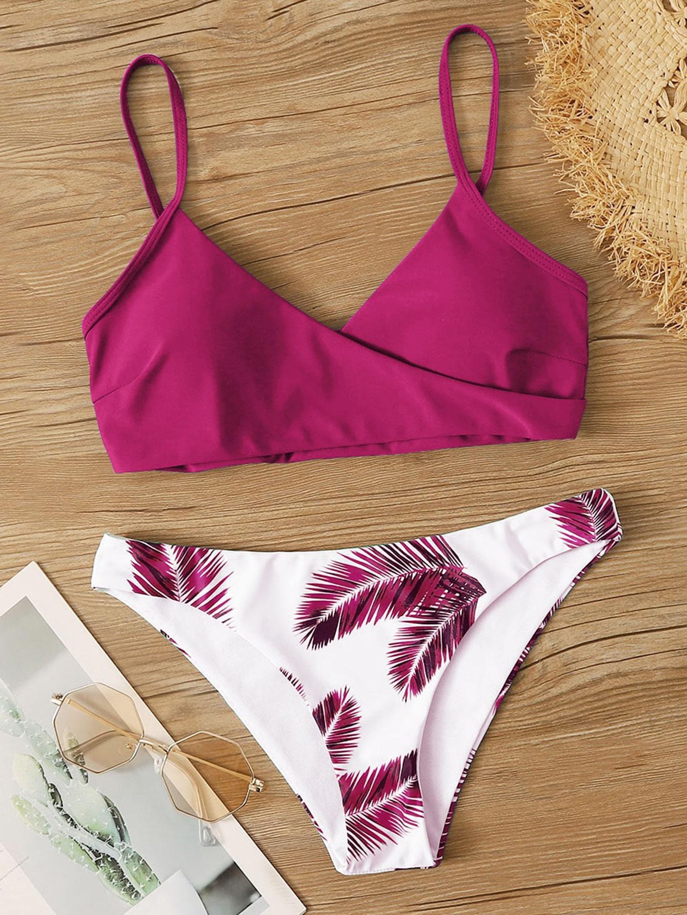 SHEIN DWUCZĘŚCIOWY STRÓJ KĄPIELOWY S09__L