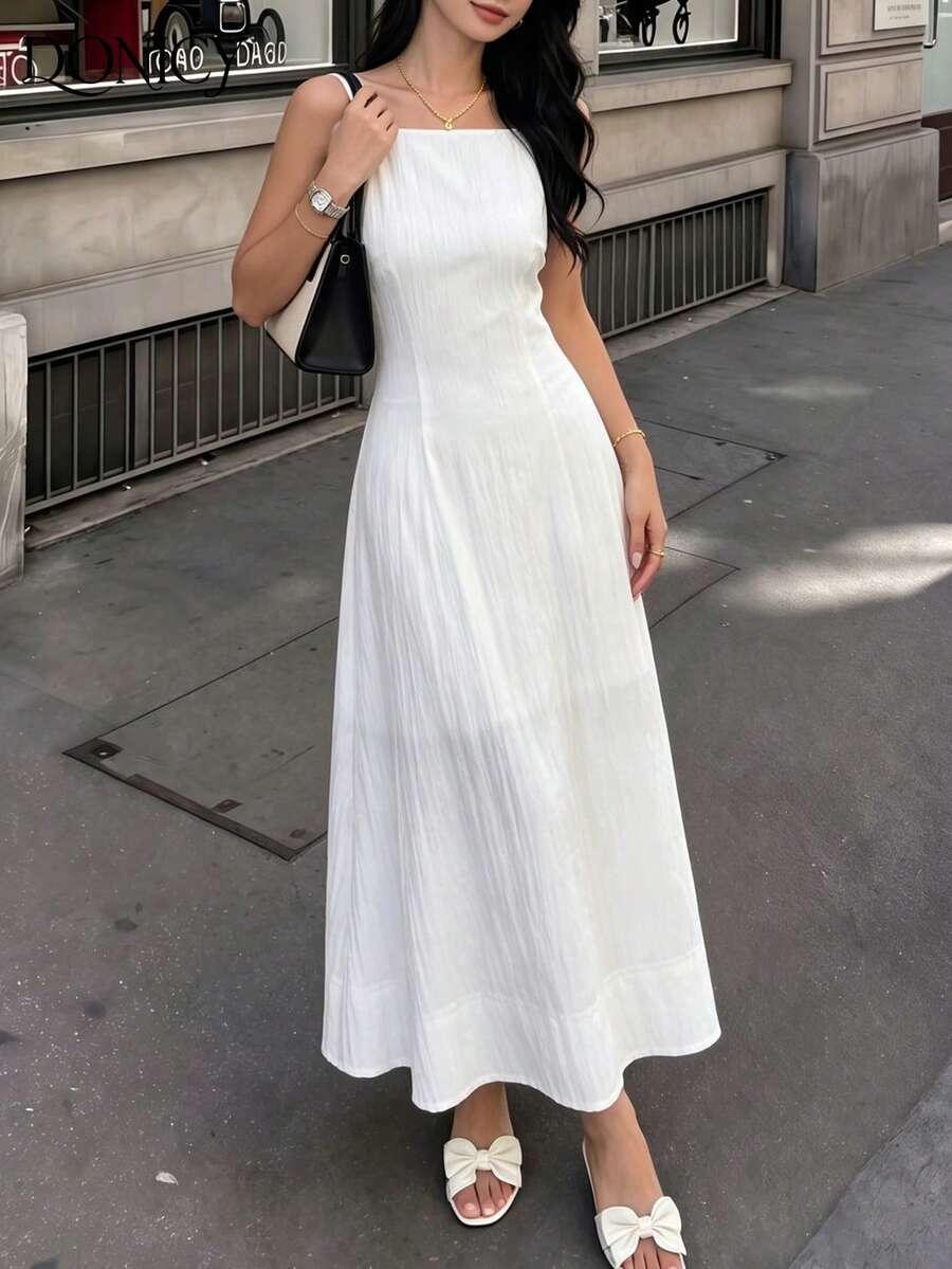 SHEIN BIAŁA MAXI SUKIENKA S06__XS