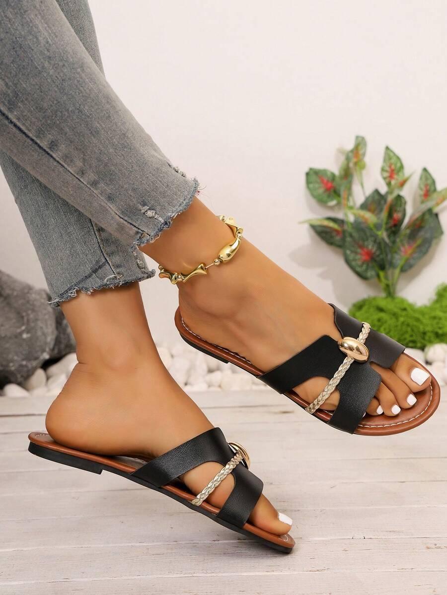 SHEIN WSUWANE KLAPKI CASUAL ZDOBIENIE S06__40