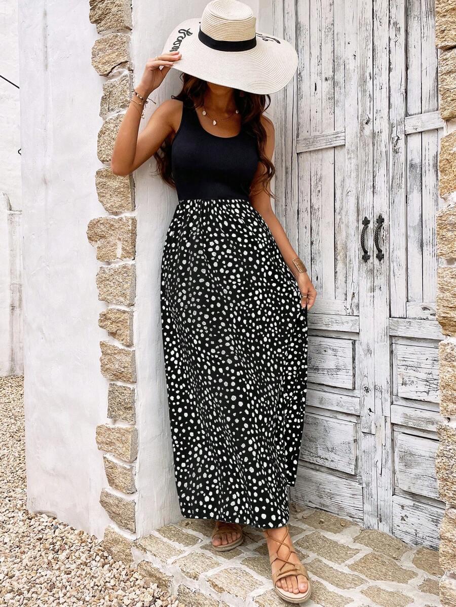 SHEIN CZARA SUKIENKA GROSZKI S06__S