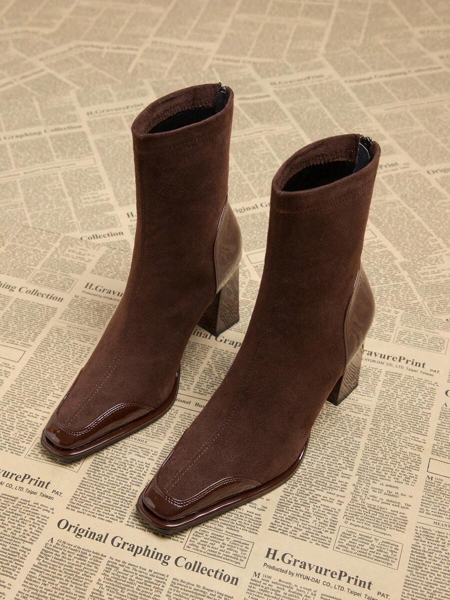 SHEIN BRĄZOWE BOTKI OBCAS W01__39,5