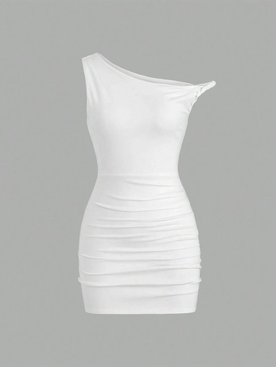SHEIN BIAŁA MINI SUKIENKA S09__L