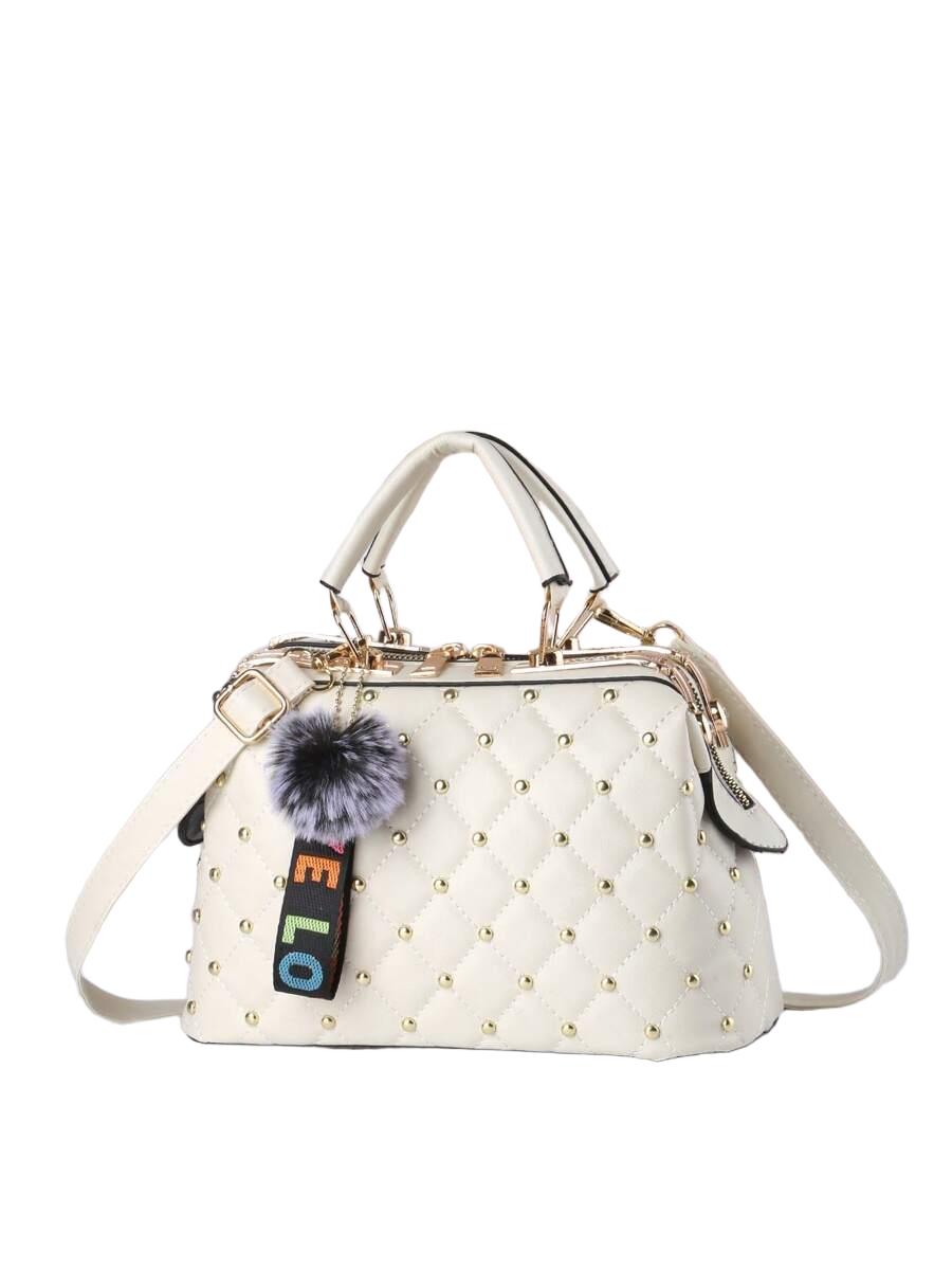 SHEIN KREMOWA TOREBKA NA RAMIĘ S07__25X15