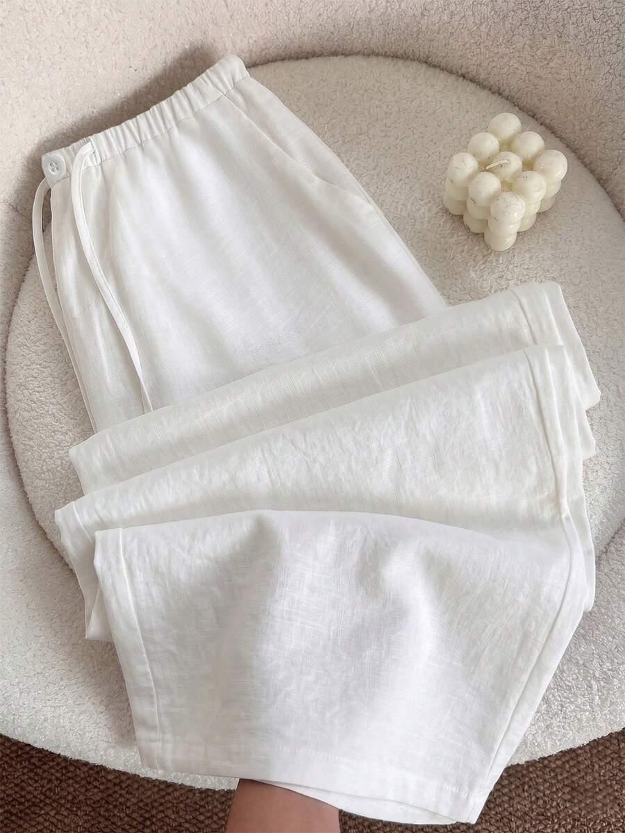 SHEIN BIAŁE SPODNIE CASUAL S09__M
