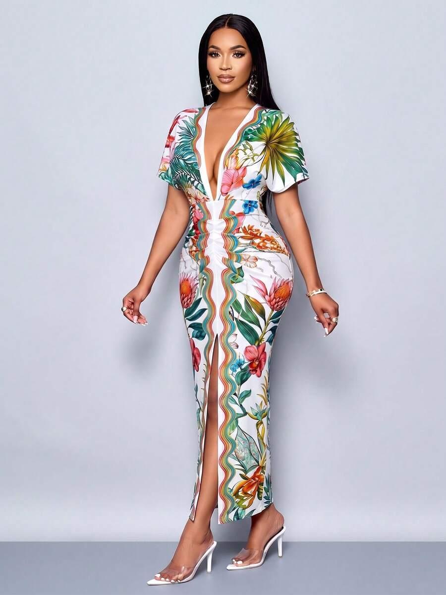 SHEIN SUKIENKA MAXI WZÓR S09__XL