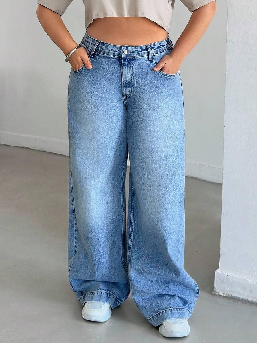 SHEIN SPODNIE JEANS CASUAL S06__XXL