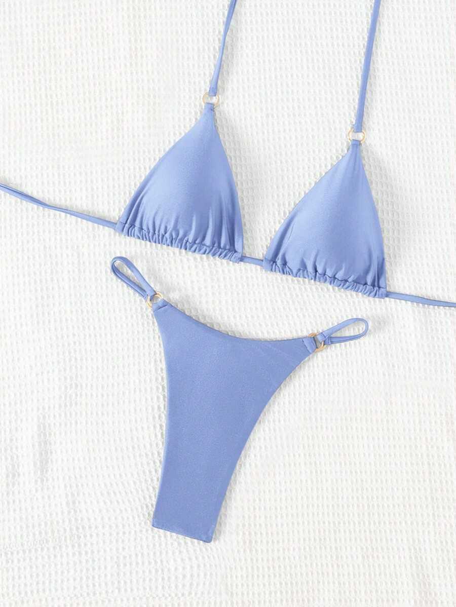SHEIN NIEBIESKI STRÓJ KĄPIELOWY S06__XS