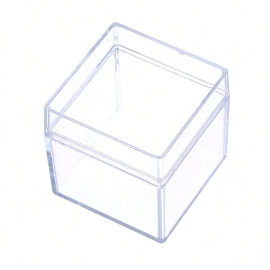 SHEIN PRZEZROCZYSTE PUDEŁKO Z ZAKRYWKĄ S07__5X5X5CM