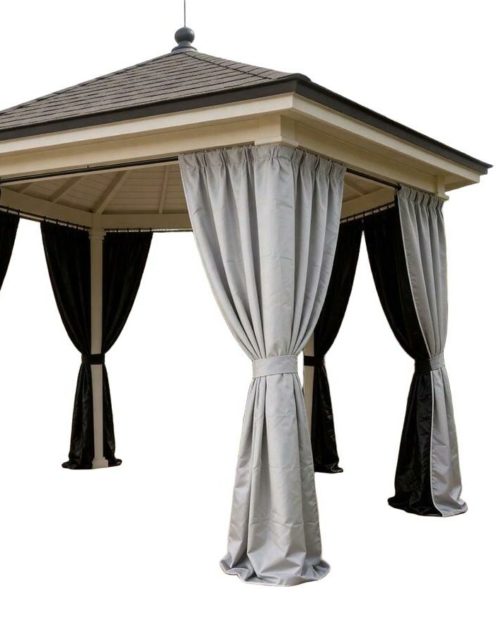 SHEIN SZARA ZASŁONA 2-PACK S07__140X225