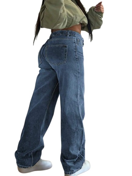 SHEIN NIEBIESKIE SPODNIE JEANS S06__50