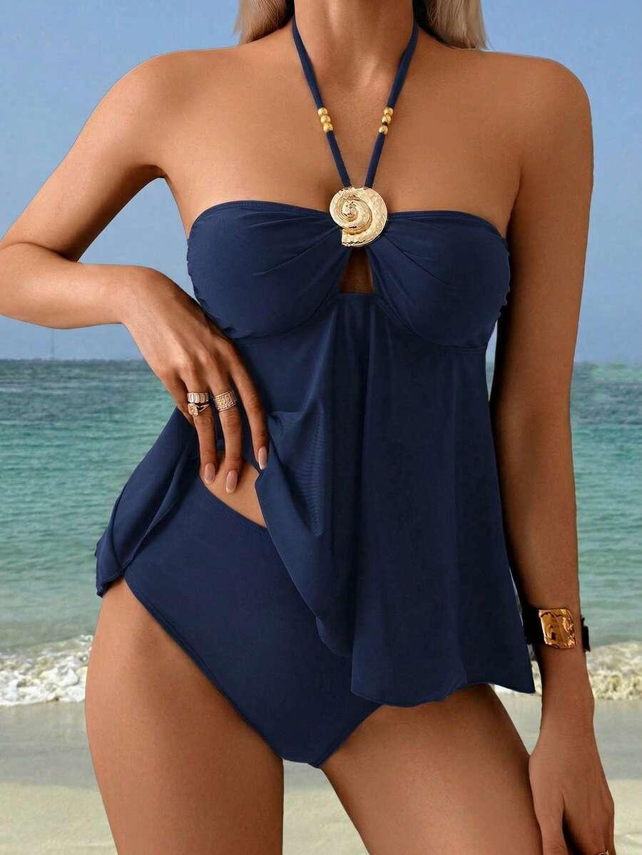 SHEIN DWUCZĘŚCIOWY STRÓJ KĄPIELOWY S09__XL