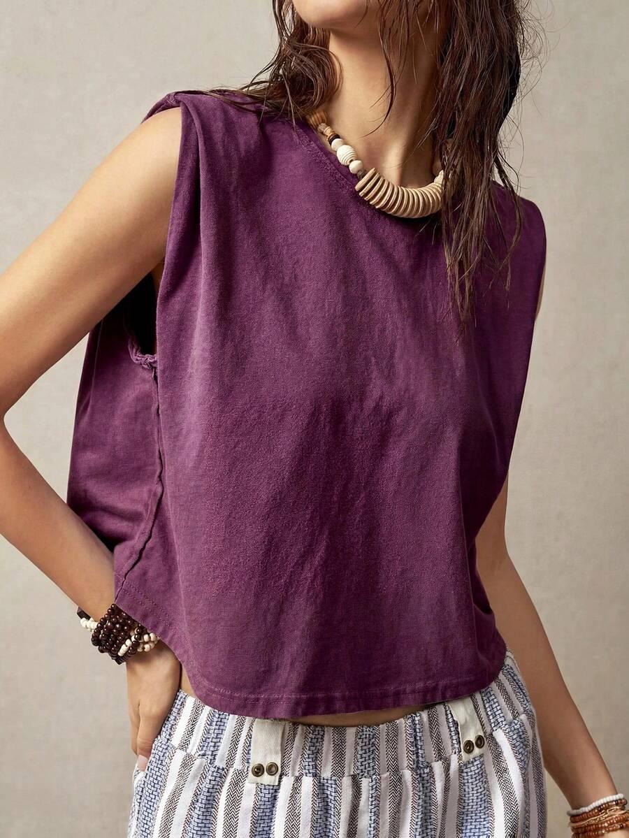 SHEIN TOP BEZ RĘKAWÓW S09__S