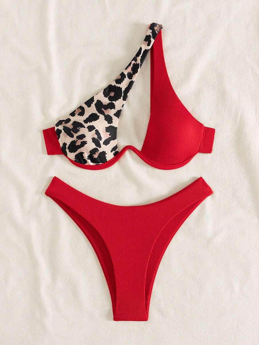 SHEIN DWUCZĘŚCIOWY STRÓJ KĄPIELOWY S09__L