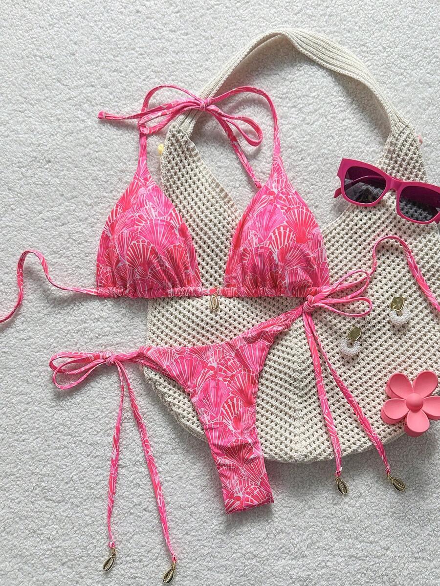 SHEIN DWUCZĘŚCIOWY STRÓJ KĄPIELOWY S09__XS