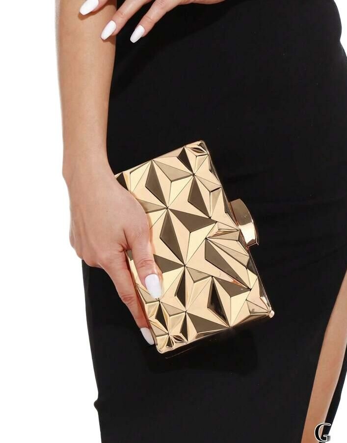 SHEIN ZŁOTA TOREBKA KOPERTÓWKA S07__4X18X12,5