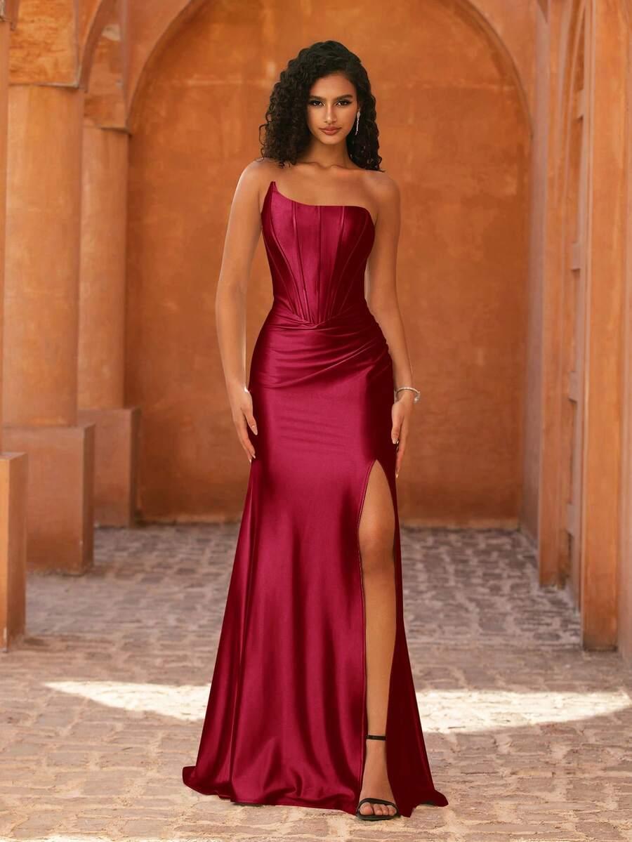MOEVIO CZERWONA SUKIENKA MAXI S06__S