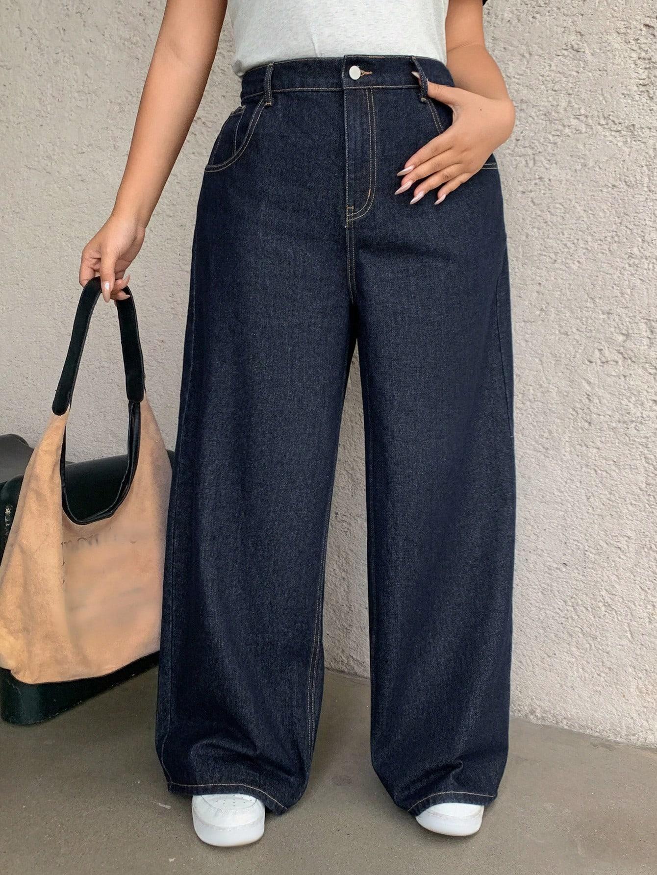 DAZY GRANATOWE SPODNIE JEANS S06__52
