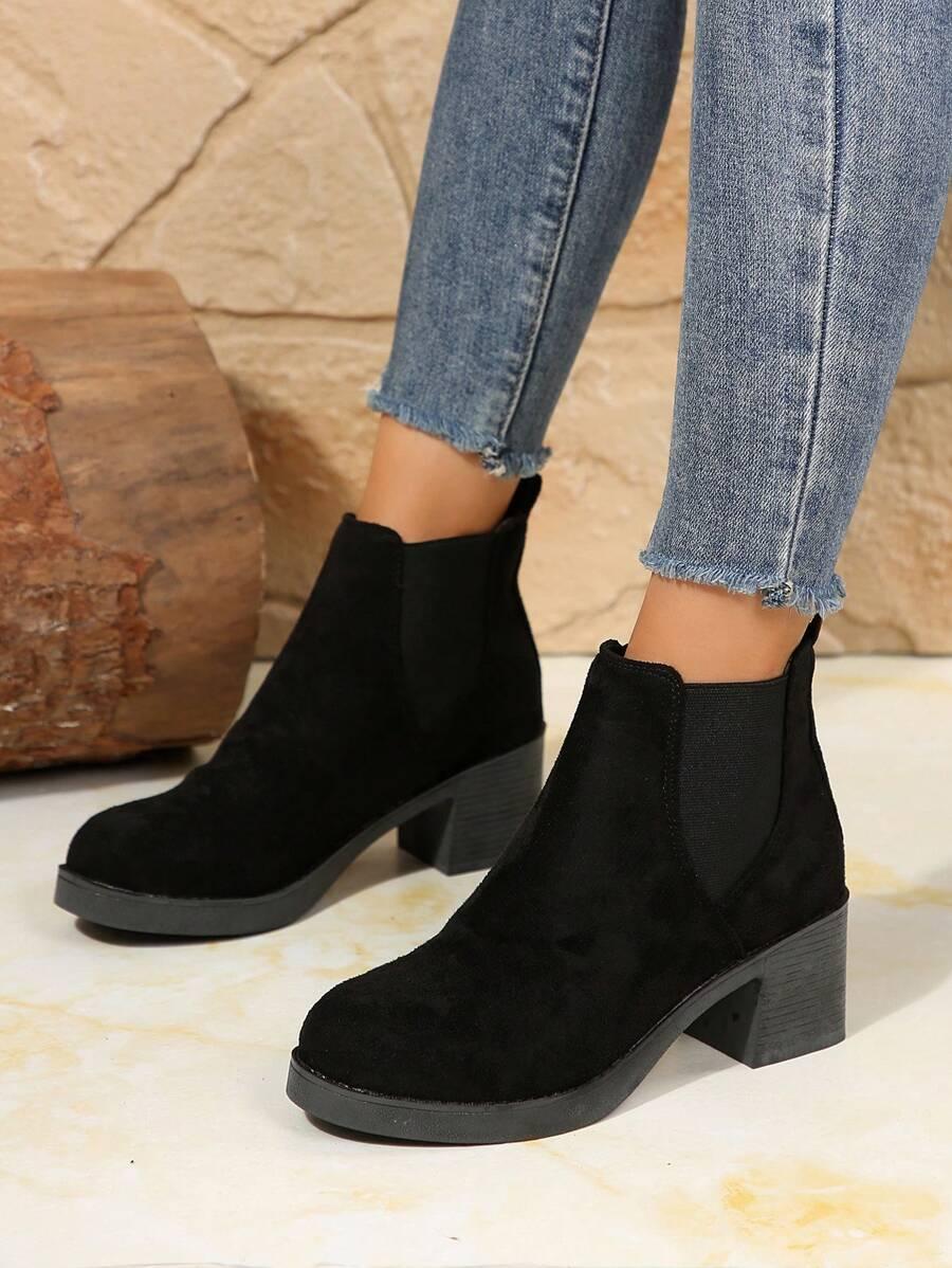SHEIN CZARNE WSUWANE BOTKI OBCAS W01__39