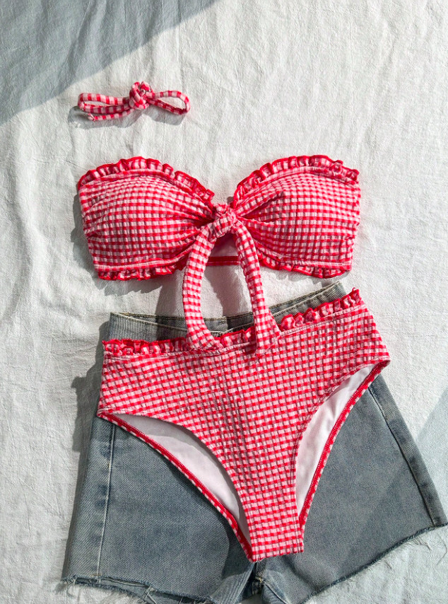 SHEIN DWUCZĘŚCIOWY STRÓJ KĄPIELOWY S09__XS
